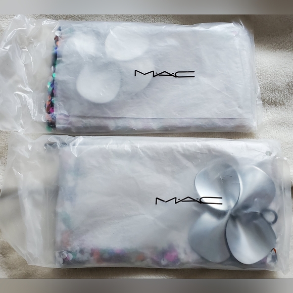NEW MAC Cosmetics Shiny Pretty Things Sequin Makeup Bag Pouch Clutch Travel - Picture 11 of 12